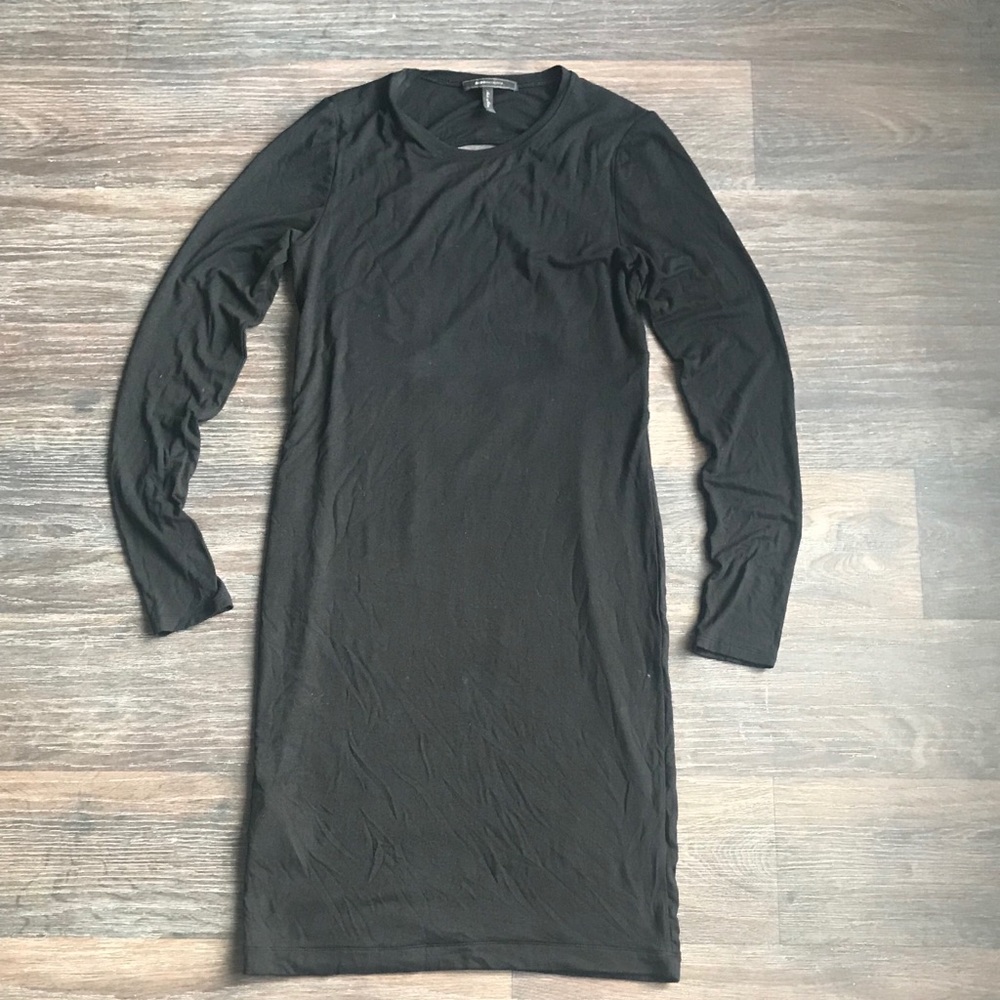 BCBG Long Black Fitted Dress